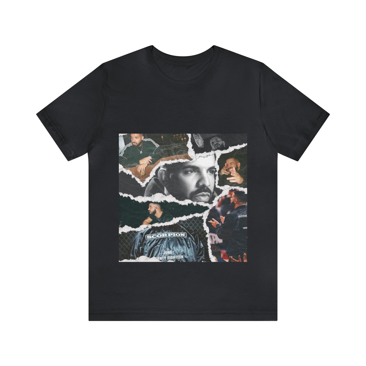 Drake Vintage Black Collage Tee