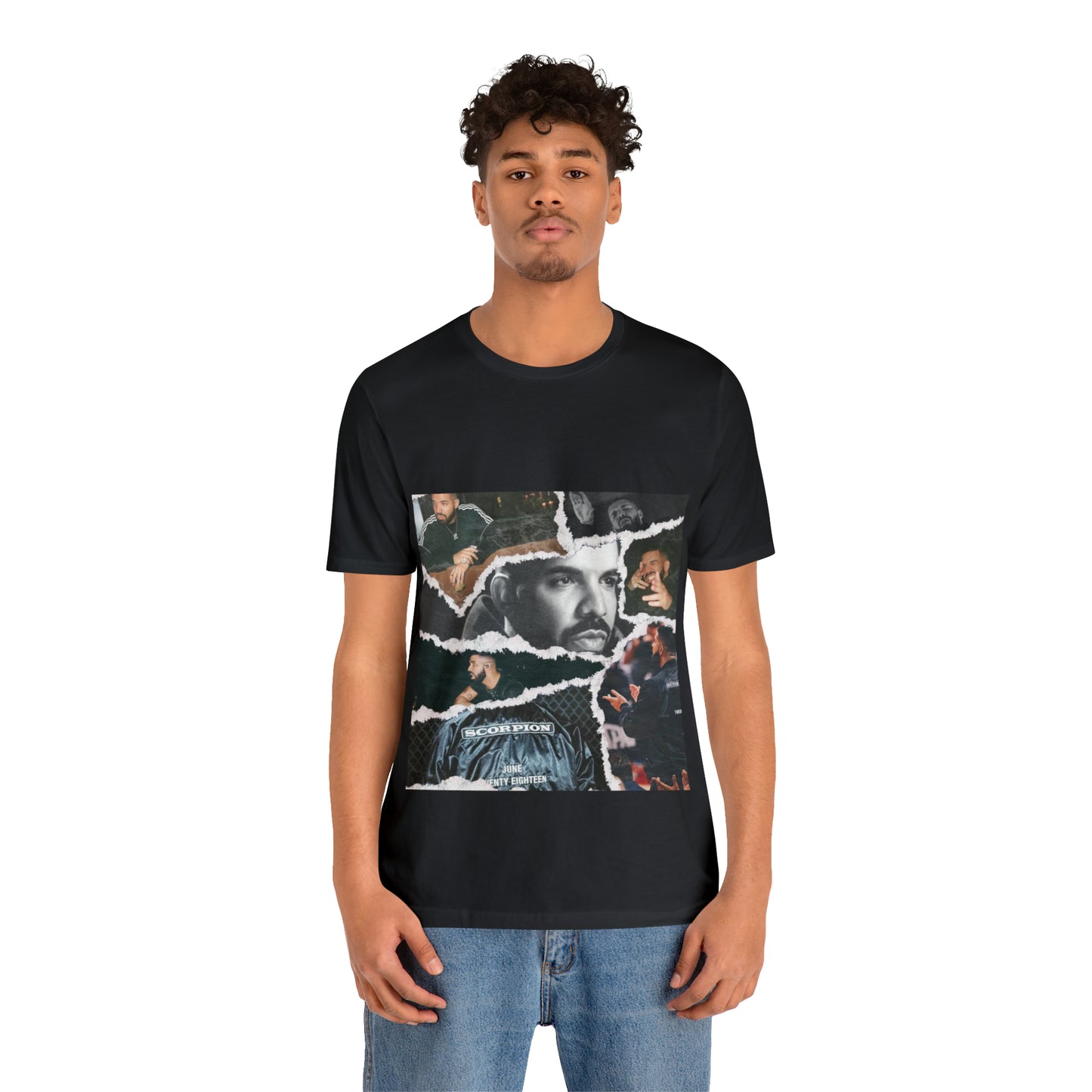 Drake Vintage Black Collage Tee